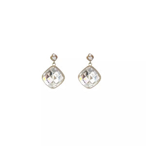 Diamond crystal earrings