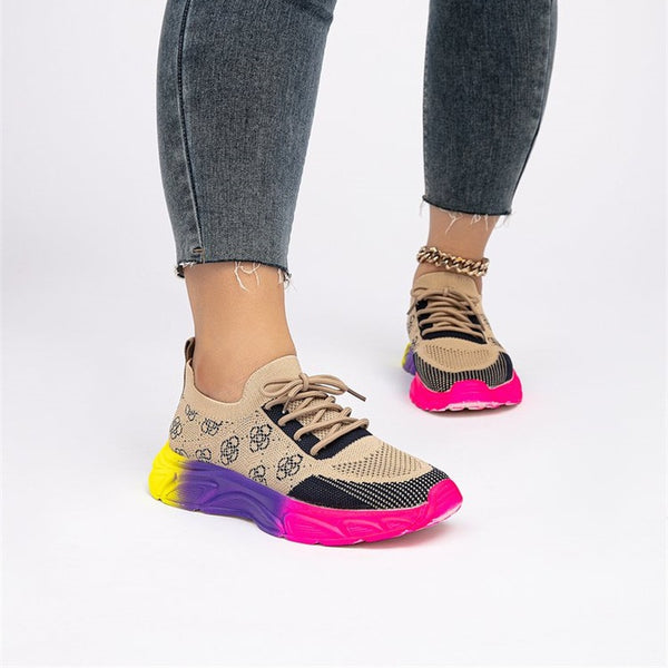 Mesh Colour Block Sneakers