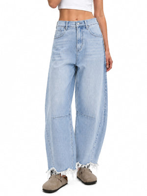 ONESO Vintage High Rise Barrel Jeans