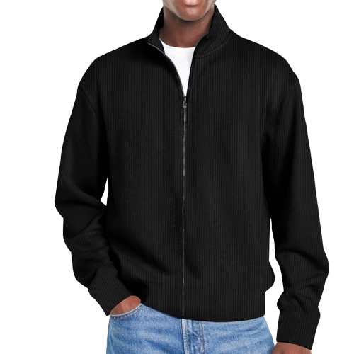 Men's Basic Versatile Zipper Sweatshirt