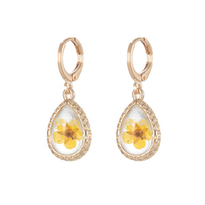 Transparent Eternal Flower Earrings