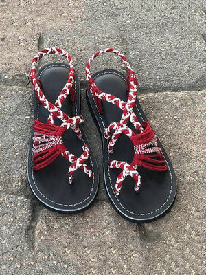 Bohemian Rope Flat Sandals