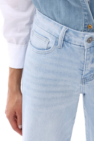 ONESO Women Effortless Mid Rise Wide Leg Jeans