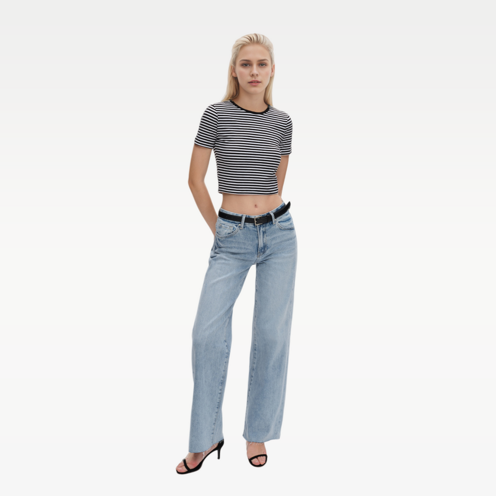 ONESO Wide Leg Jeans Stretchy Baggy Jeans