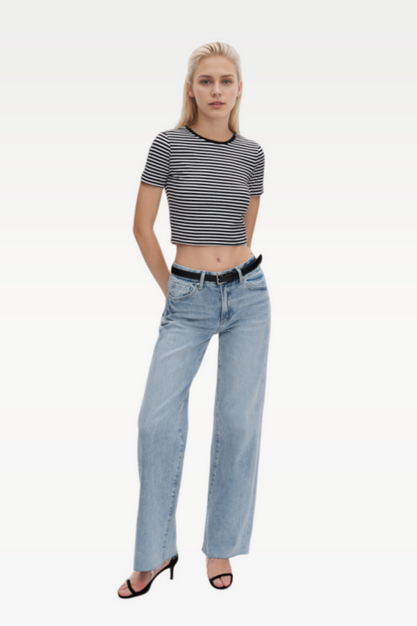 ONESO Wide Leg Jeans Stretchy Baggy Jeans