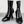 Zipper Pointed Toe Pyramid Heeled Boots