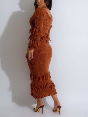 Tassel Knit Dress