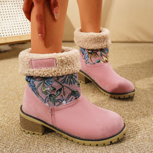 Winter Padded Women's Cotton Boots Bohemian Style Boots