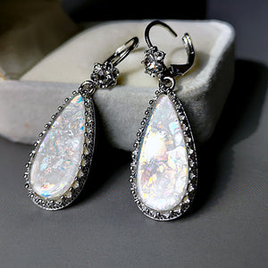 Droplet Shaped Diamond Earrings