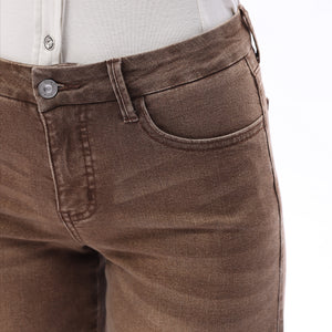 ONESO Earthy Mid Rise Wide Leg Jeans
