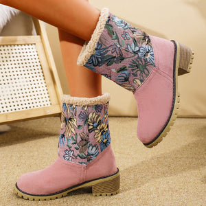 Winter Padded Women's Cotton Boots Bohemian Style Boots