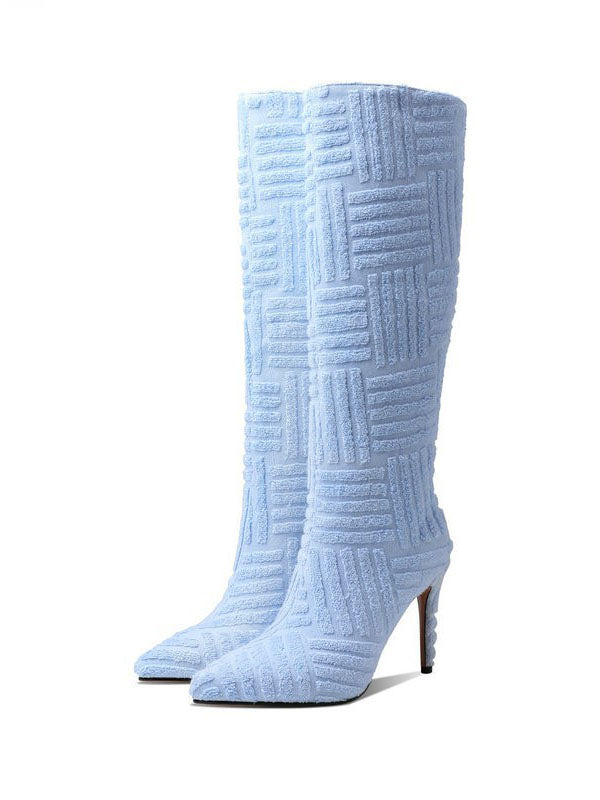 Towel Pointed Toe Boots