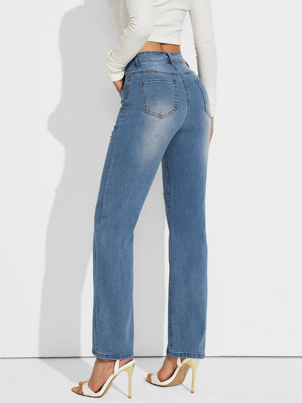 Stylish High-Waisted Skinny Jeans