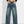 High Street Vintage Dark Blue Jeans New Do Old Side Stripe Denim Wide Leg Pants