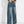 High Street Vintage Dark Blue Jeans New Do Old Side Stripe Denim Wide Leg Pants