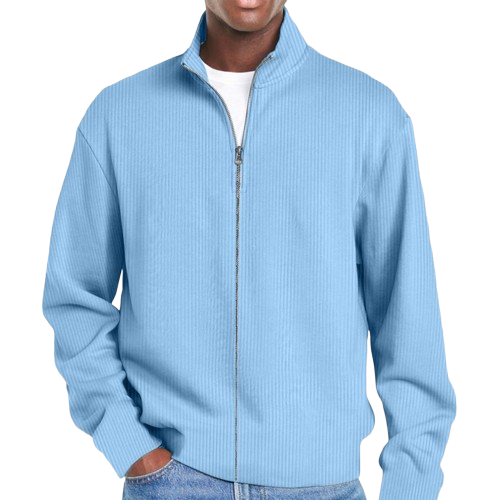 Men's Basic Versatile Zipper Sweatshirt