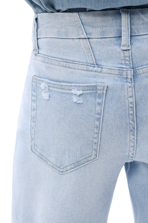 ONESO Women Effortless Mid Rise Wide Leg Jeans