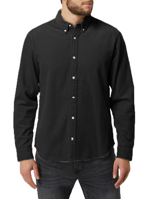 Men's Corduroy Classic Lapel Long Sleeve Casual Shirt