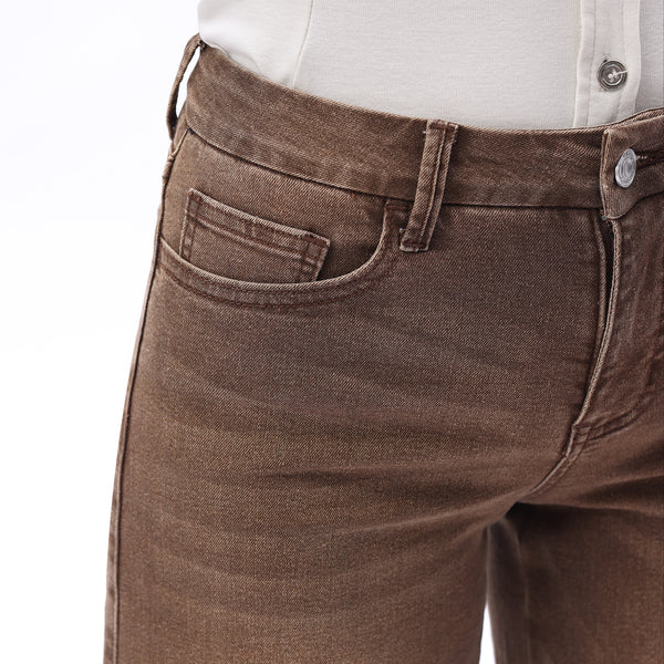 ONESO Earthy Mid Rise Wide Leg Jeans