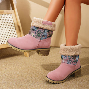 Winter Padded Women's Cotton Boots Bohemian Style Boots