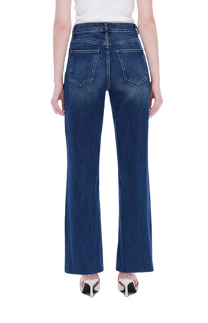 High Rise Stretch Wide Leg Jeans