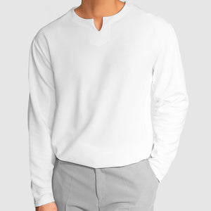 Gentleman's Simple V-Neck Cotton T-Shirt