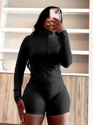 Shape Jacket & Shorts Activewear Set