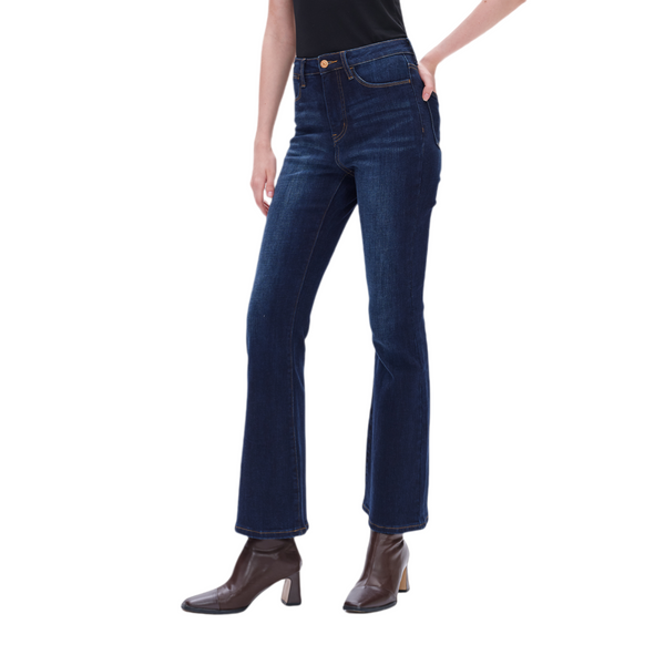 Women High Rise  Stretch Flare Plus Size Jeans  BYF1125