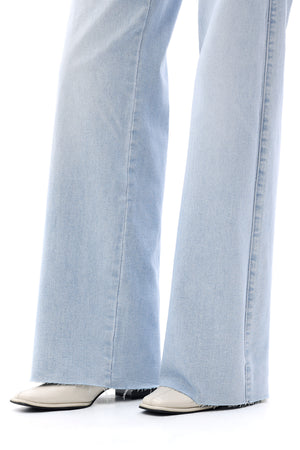 ONESO Women Effortless Mid Rise Wide Leg Jeans
