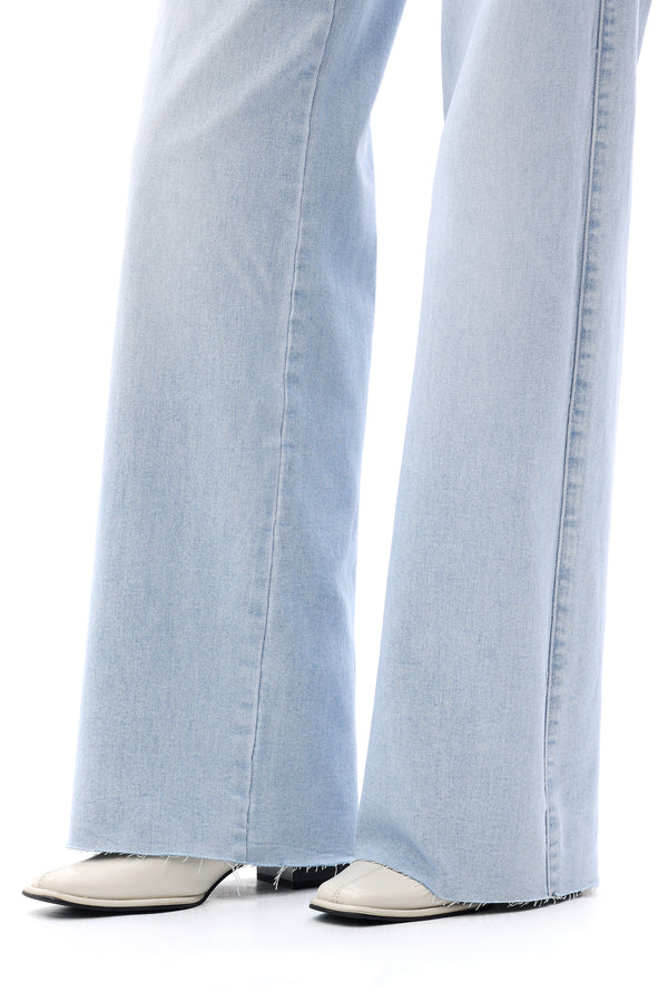 ONESO Women Effortless Mid Rise Wide Leg Jeans