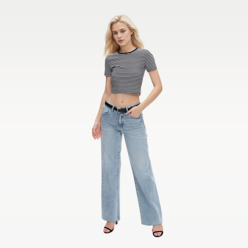 ONESO Wide Leg Jeans Stretchy Baggy Jeans