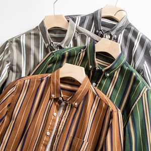 Men's cotton striped shirt