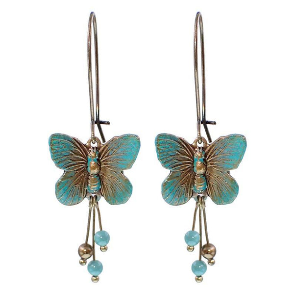 Retro Butterfly Fashion Pendant Earrings