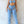 Denim Tube Top & Cutout Pants Set