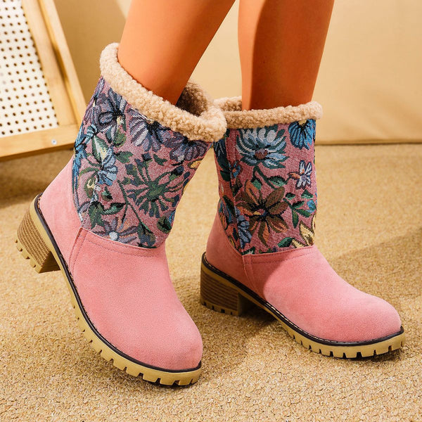 Winter Padded Women's Cotton Boots Bohemian Style Boots