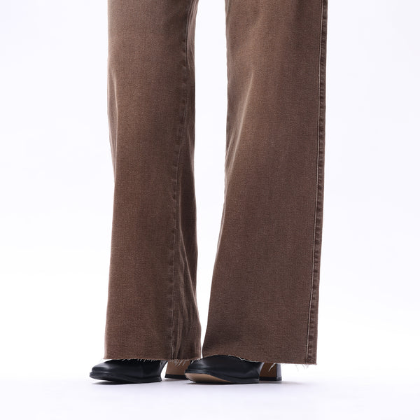 ONESO Earthy Mid Rise Wide Leg Jeans