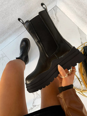 Chunky Soled Flatform Boots