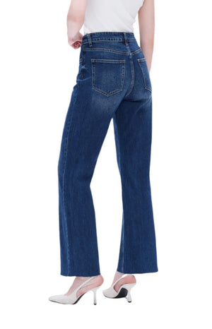 High Rise Stretch Wide Leg Jeans