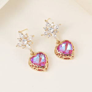 Flower Zircon Earrings