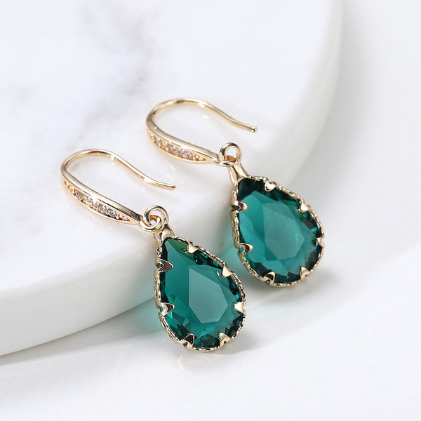 Sparkling Water Droplet  Earrings