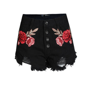 High-Waisted Wide-Leg Denim Shorts for Women