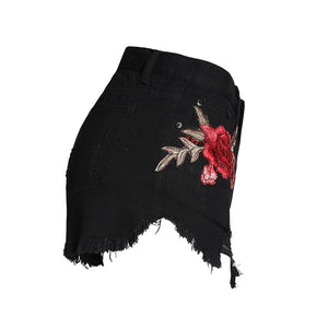 High-Waisted Wide-Leg Denim Shorts for Women
