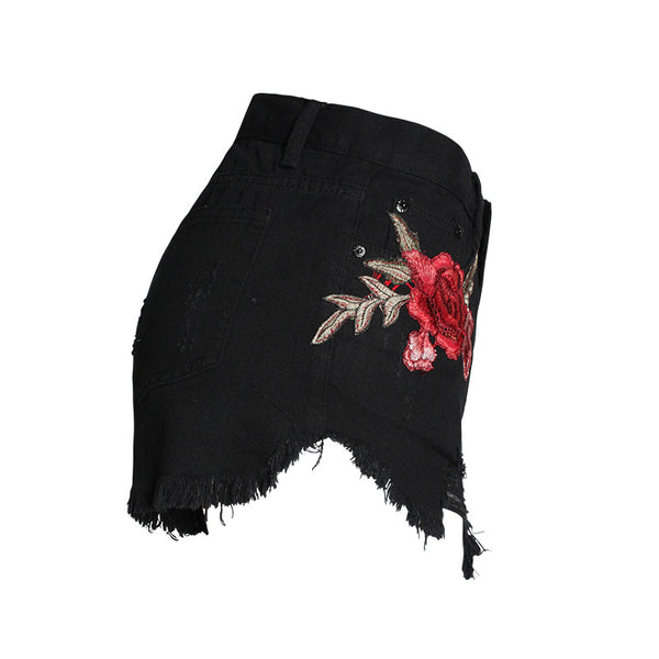 High-Waisted Wide-Leg Denim Shorts for Women