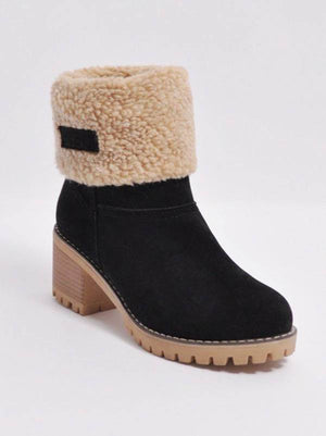 Ankle Fur Lined Snow Boots