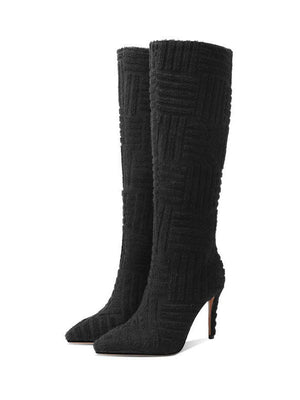 Towel Pointed Toe Boots