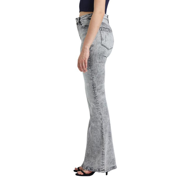 Mid Rise Wide Leg Baggy Flare Jeans OSF1133