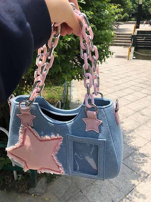 Star Denim Bag