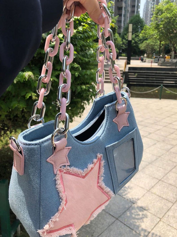 Star Denim Bag