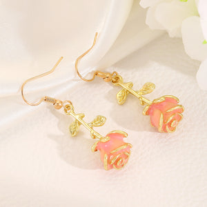 Retro Rose Earrings