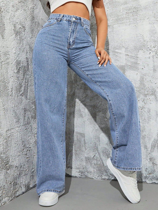 Leopard Print Denim Long Pants, Casual & Fashionable For Everyday Wear
